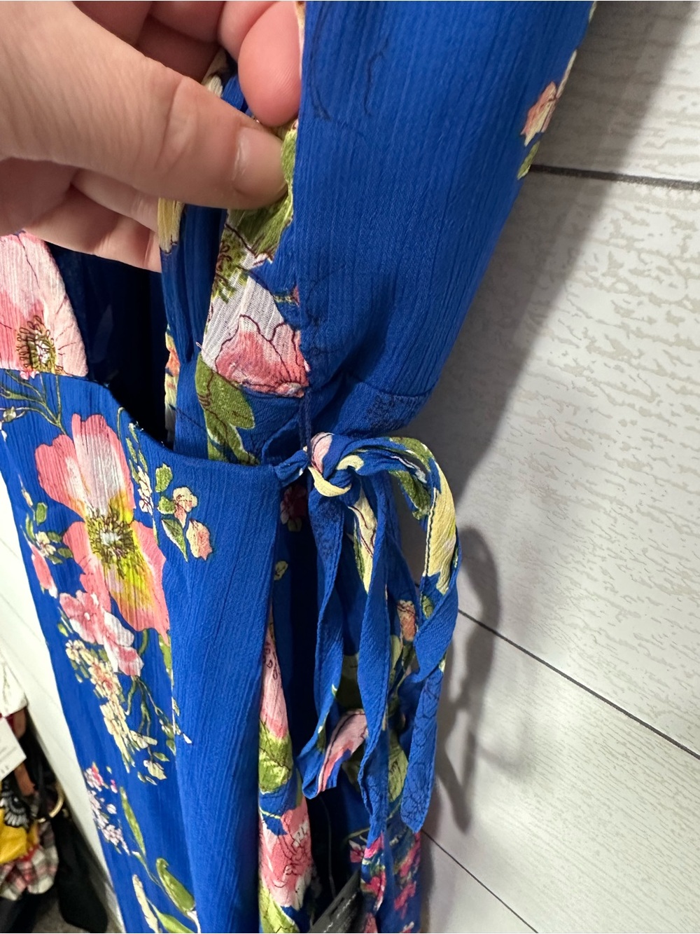NWT Lulus Blue Floral Dress Size Small - Picture 7 of 13